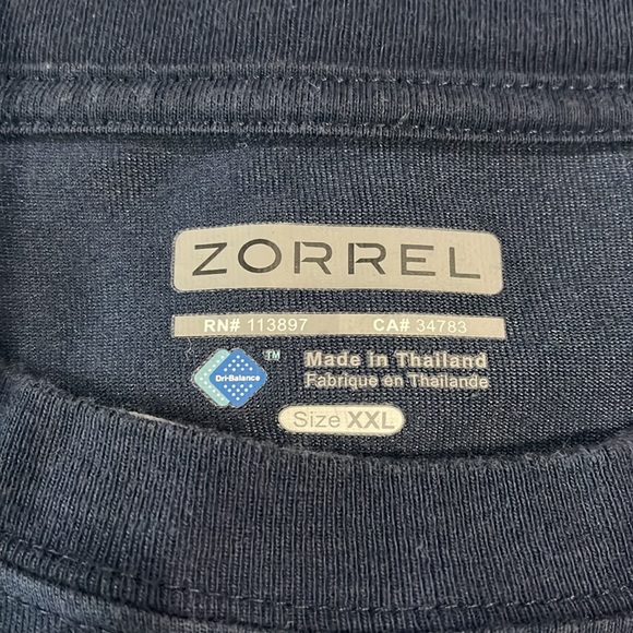 Zorrel Long Sleeved T Shirt Men’s XXL Navy - Picture 5 of 5